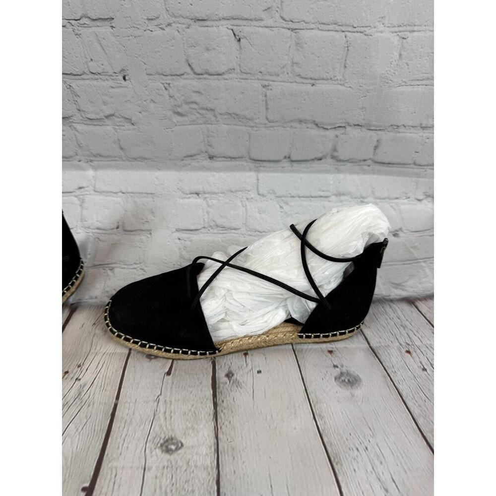 EILEEN FISHER Lala espadrille flat black sandals size 7.5 NWOB - Picture 3 of 10